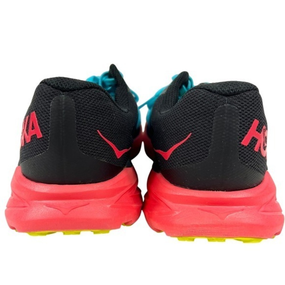 Hoka One Zinal Trail Running Shoe Women's 10.5 B Black/Blue/Pink/Solpink Sneaker - Picture 6 of 16